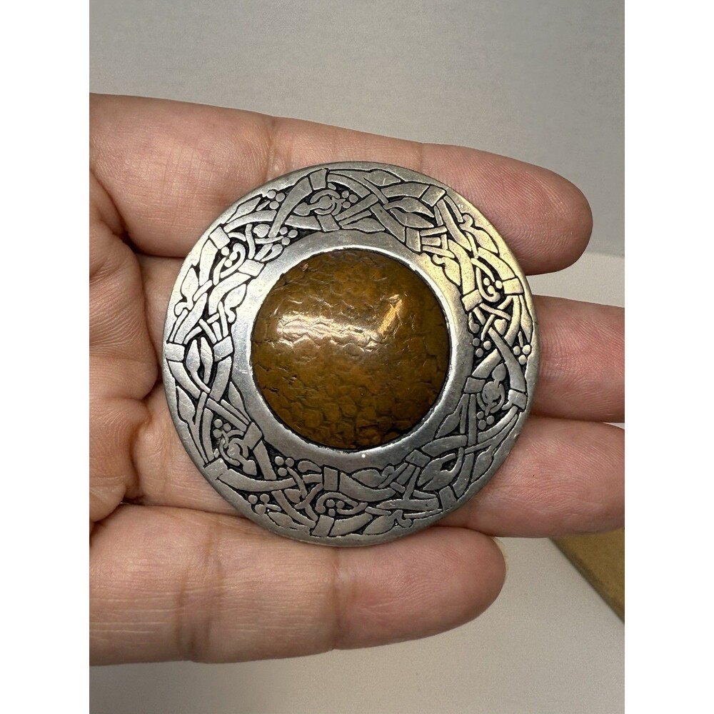 Vintage St Justin Tree Of Life Circular Design Brooch In Orginal Box - Picture 4 of 8